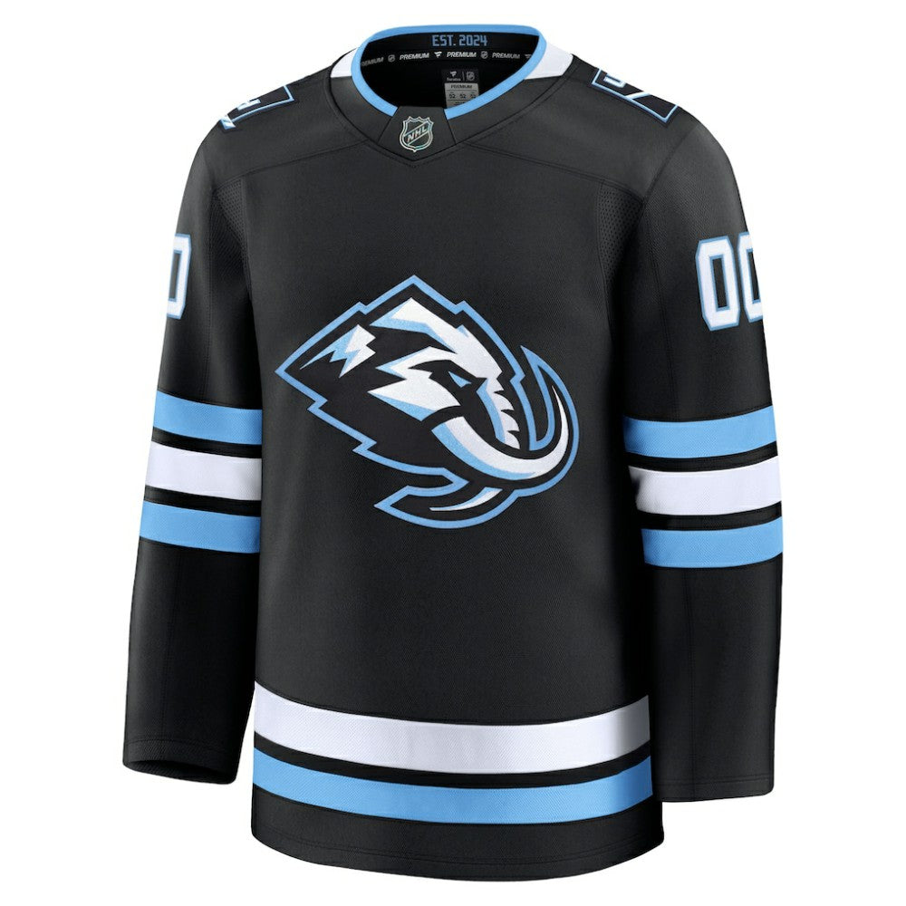 Utah Mammoth Fanatics Home Premium Custom Jersey - Black | US 203133910