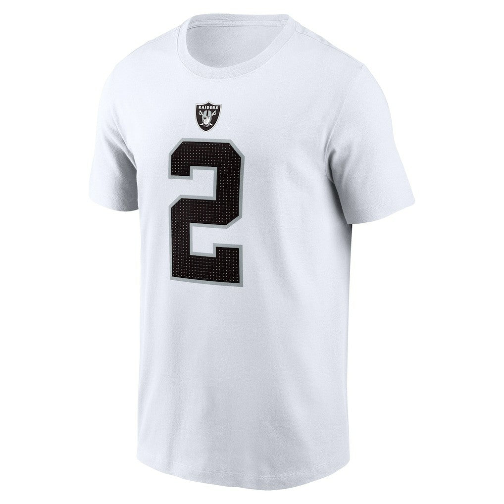 Ashton Jeanty Las Vegas Raiders Name & Number T-Shirt - White T-shirts