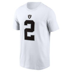 Ashton Jeanty Las Vegas Raiders Name & Number T-Shirt - White T-shirts
