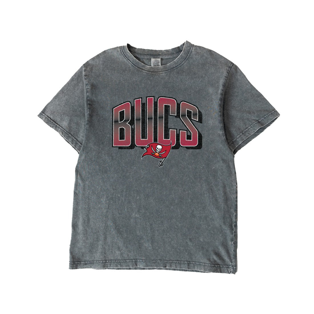 Tampa Bay Buccaneers Gameday Couture Women's Peak Performance Oversized Snow Wash T-Shirt - Gray T-shirts