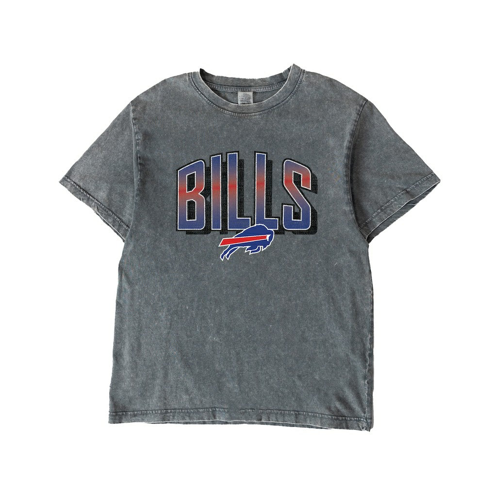 Buffalo Bills Gameday Couture Women's Peak Performance Oversized Snow Wash T-Shirt - Gray T-shirts