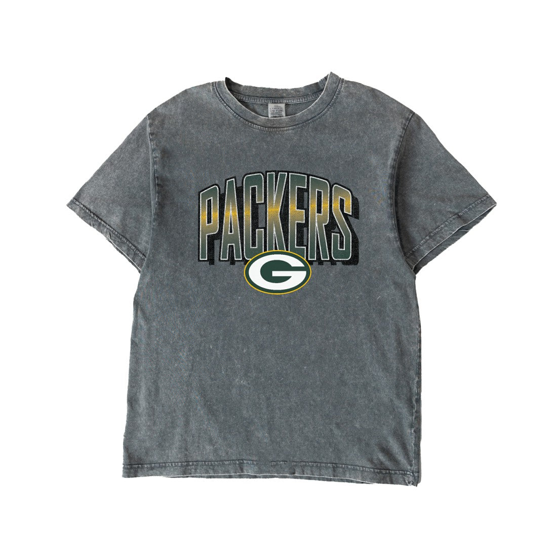 Green Bay Packers Gameday Couture Women's Peak Performance Oversized Snow Wash T-Shirt - Gray T-shirts
