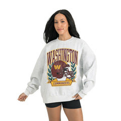 Washington Commanders Gameday Couture Women's Heritage Premium Fleece Pullover Sweatshirt - Gray Pullover