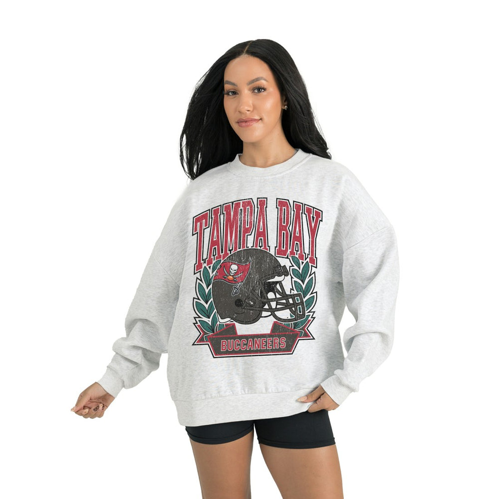 Tampa Bay Buccaneers Gameday Couture Women's Heritage Premium Fleece Pullover Sweatshirt - Gray Pullover