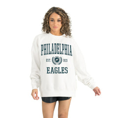 Philadelphia Eagles Gameday Couture Women's Timeless Triumph Premium Fleece Pullover Sweatshirt - White Pullover