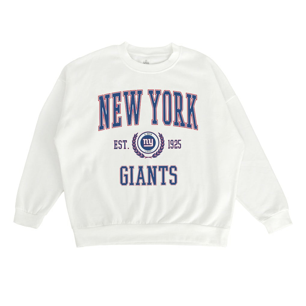 New York Giants Gameday Couture Women's Timeless Triumph Premium Fleece Pullover Sweatshirt - White Pullover