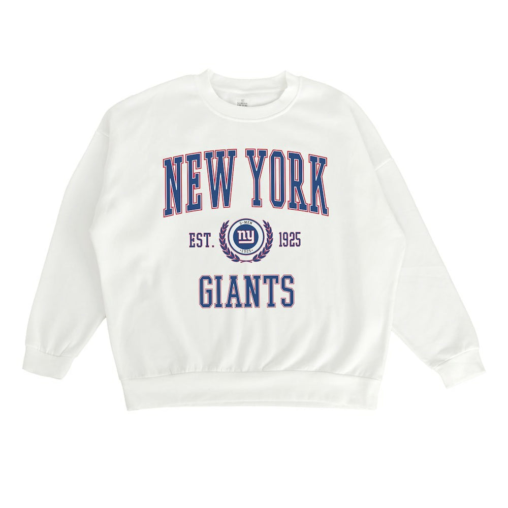 New York Giants Gameday Couture Women's Timeless Triumph Premium Fleece Pullover Sweatshirt - White Pullover