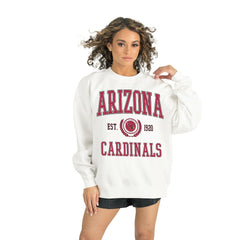 Arizona Cardinals Gameday Couture Women's Timeless Triumph Premium Fleece Pullover Sweatshirt - White Pullover