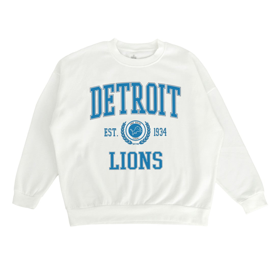 Detroit Lions Gameday Couture Women's Timeless Triumph Premium Fleece Pullover Sweatshirt - White Pullover
