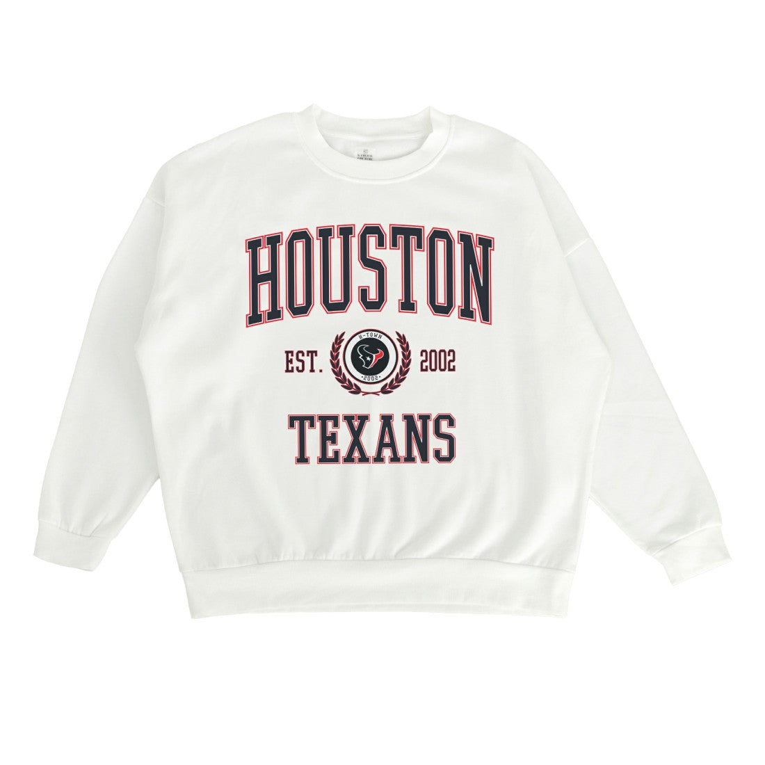 Houston Texans Gameday Couture Women's Timeless Triumph Premium Fleece Pullover Sweatshirt - White Pullover