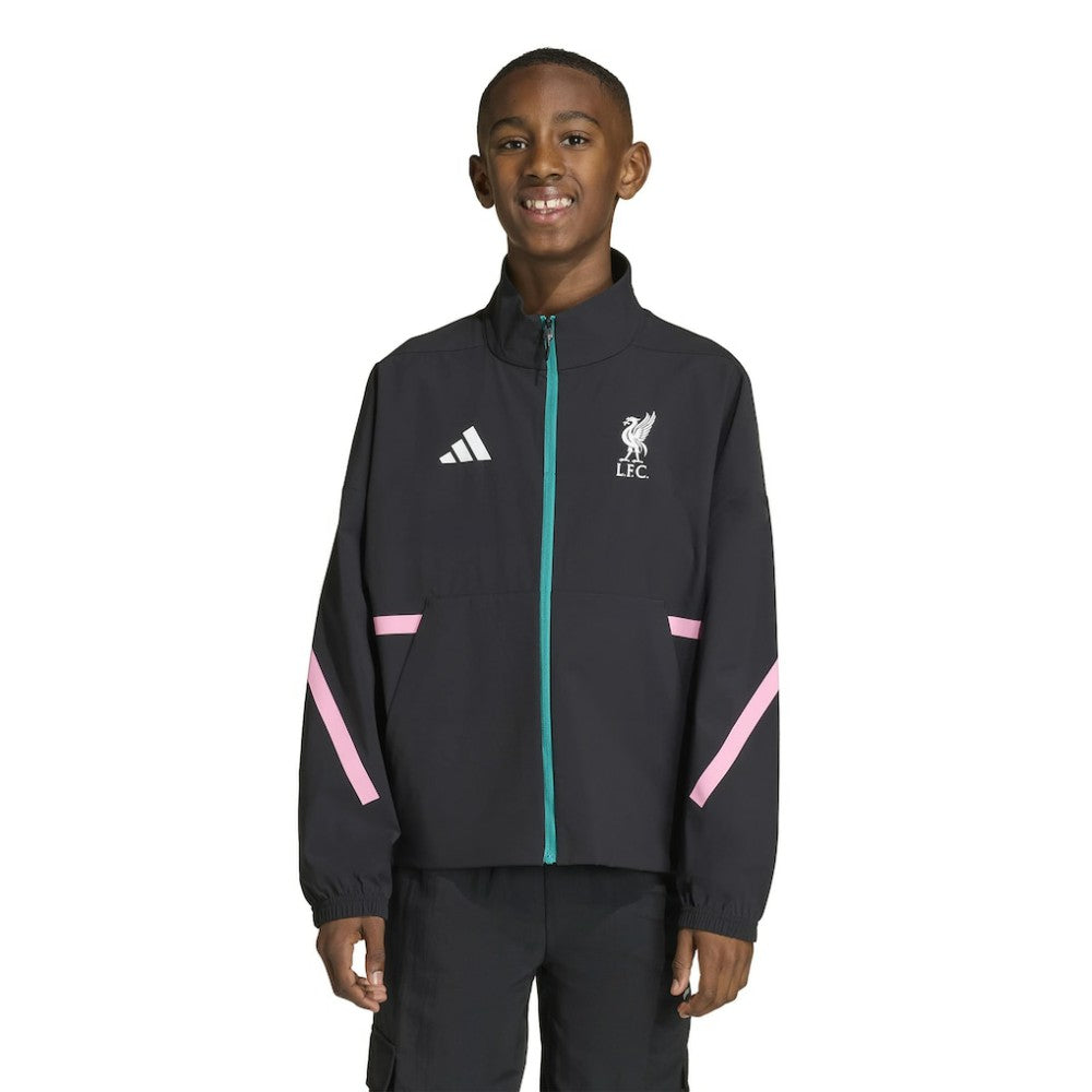 Liverpool Youth 2025/26 Club Anthem Full-Zip Jacket Black - Adidas discount
