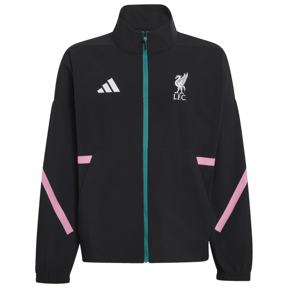 Liverpool Youth 2025/26 Club Anthem Full-Zip Jacket Black - Adidas discount