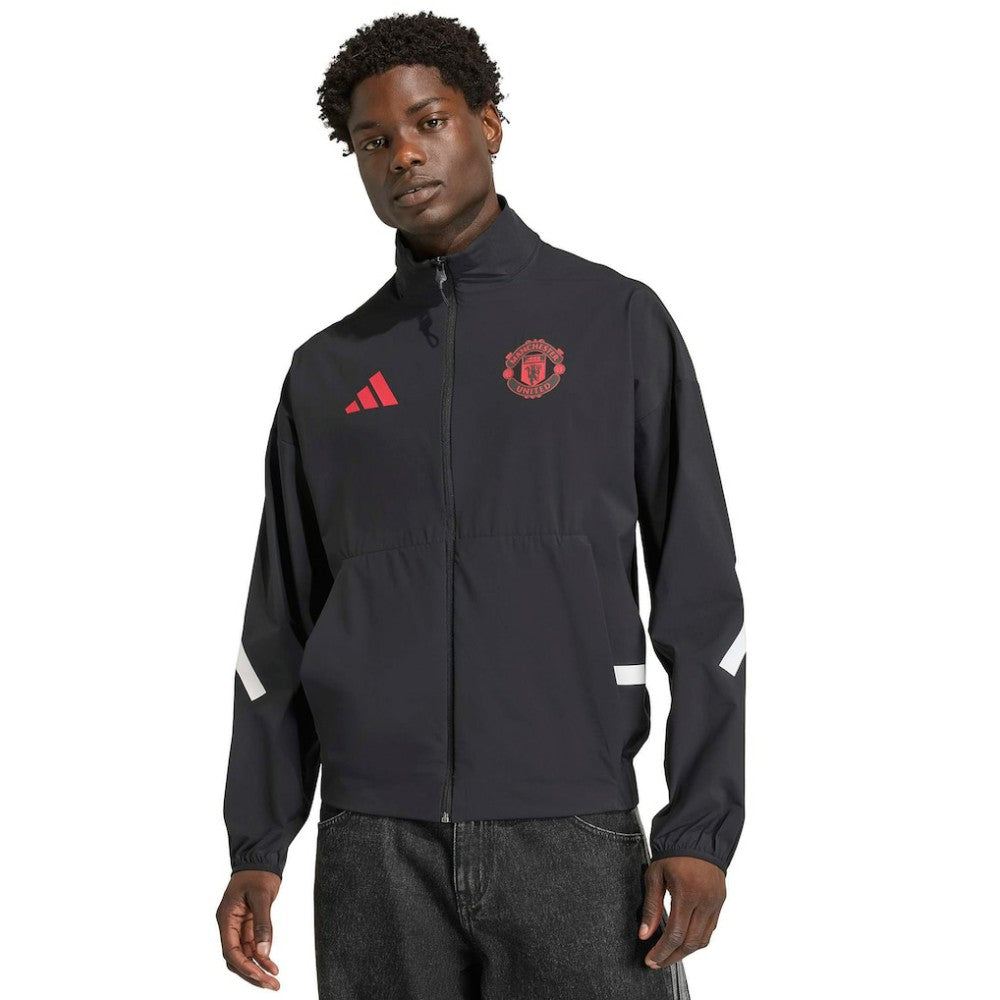 Manchester United 2025/26 Club Anthem Full-Zip Jacket Black - Adidas on sale