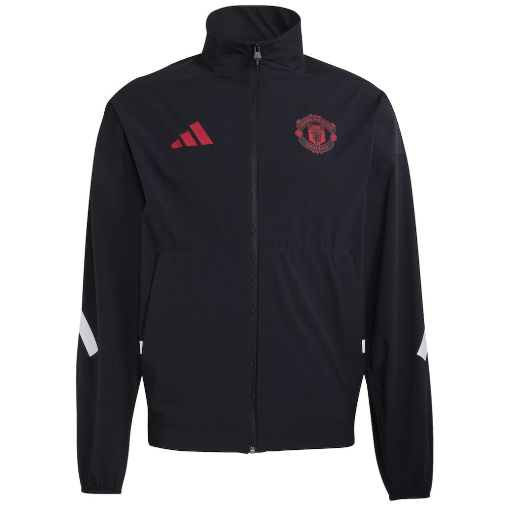Manchester United 2025/26 Club Anthem Full-Zip Jacket Black - Adidas on sale