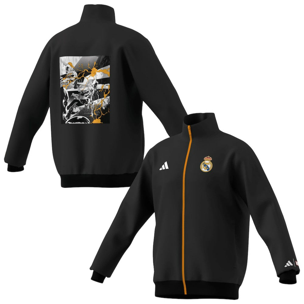Real Madrid x Marvel Youth Track Jacket Black - Adidas sale