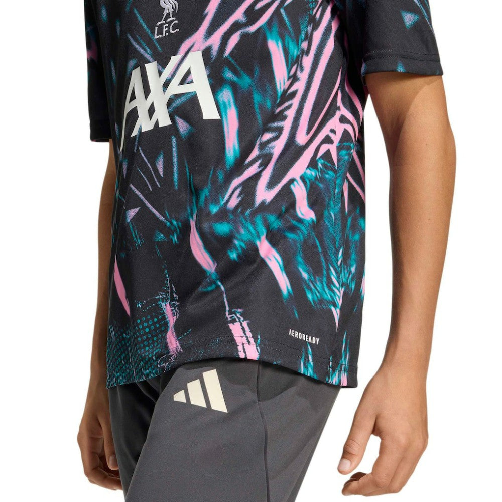 Liverpool Youth 2025/26 Pre-Match Training Jersey Black - Adidas on sale