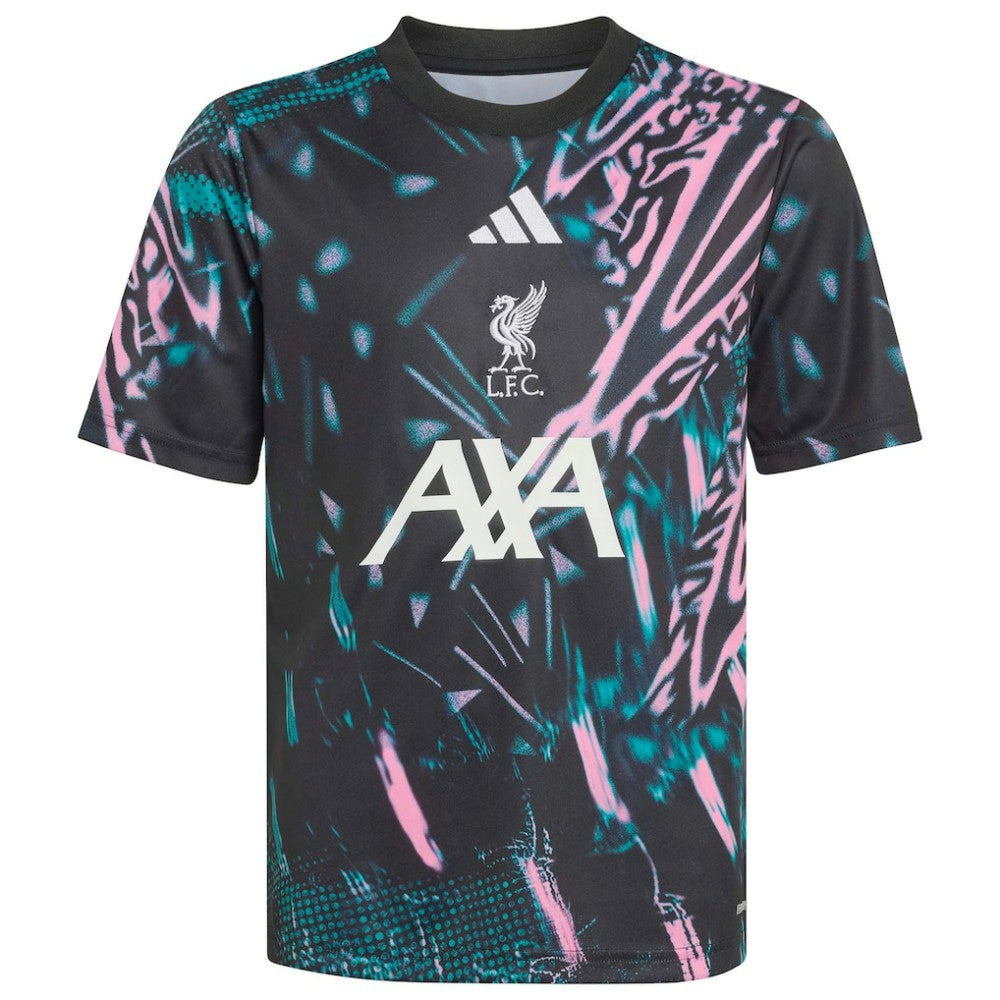 Liverpool Youth 2025/26 Pre-Match Training Jersey Black - Adidas on sale