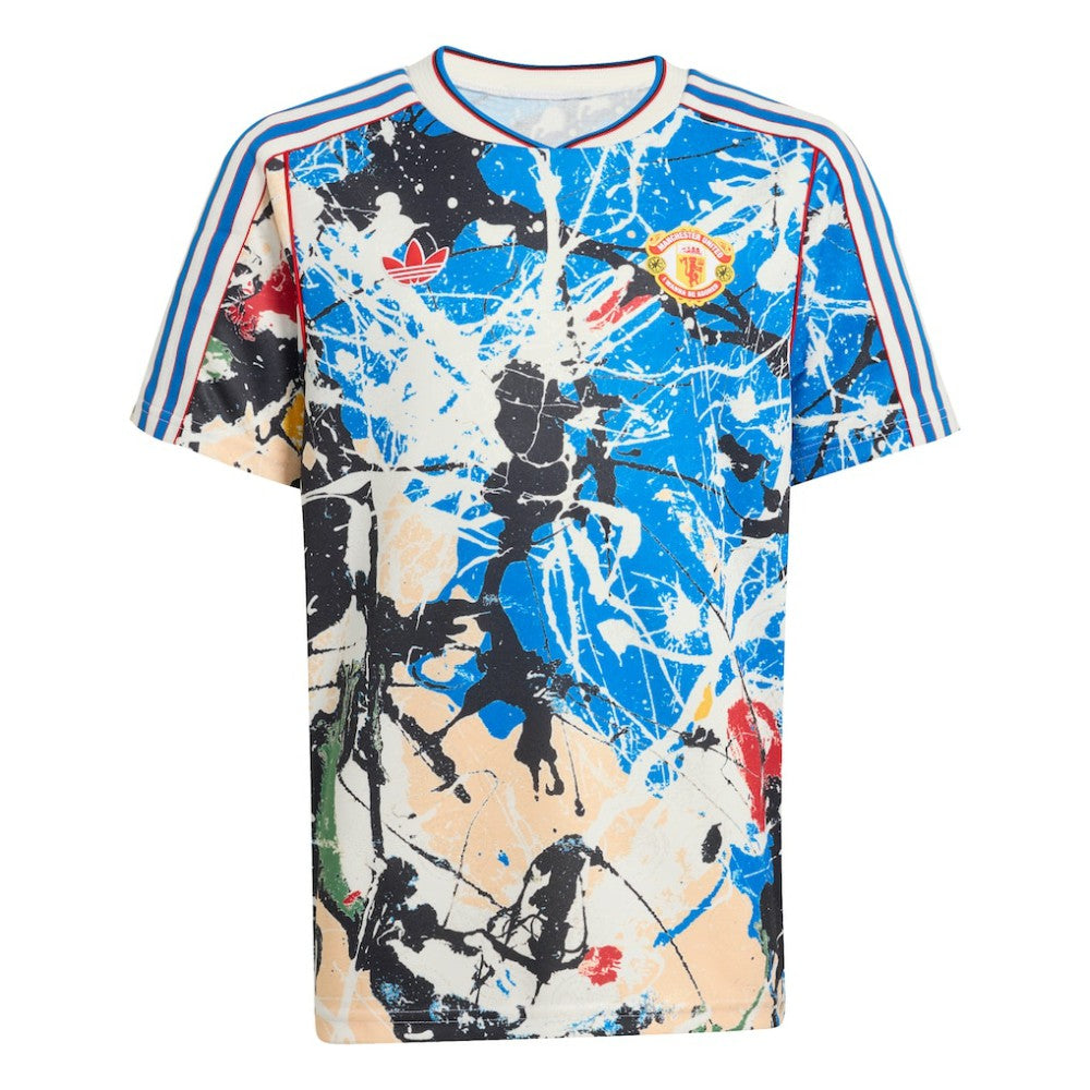 Manchester United X Stone Roses Youth Replica Jersey Blue - Adidas outlet