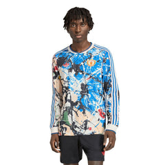 Manchester United X Stone Roses Long Sleeve Replica Jersey Blue - Adidas online