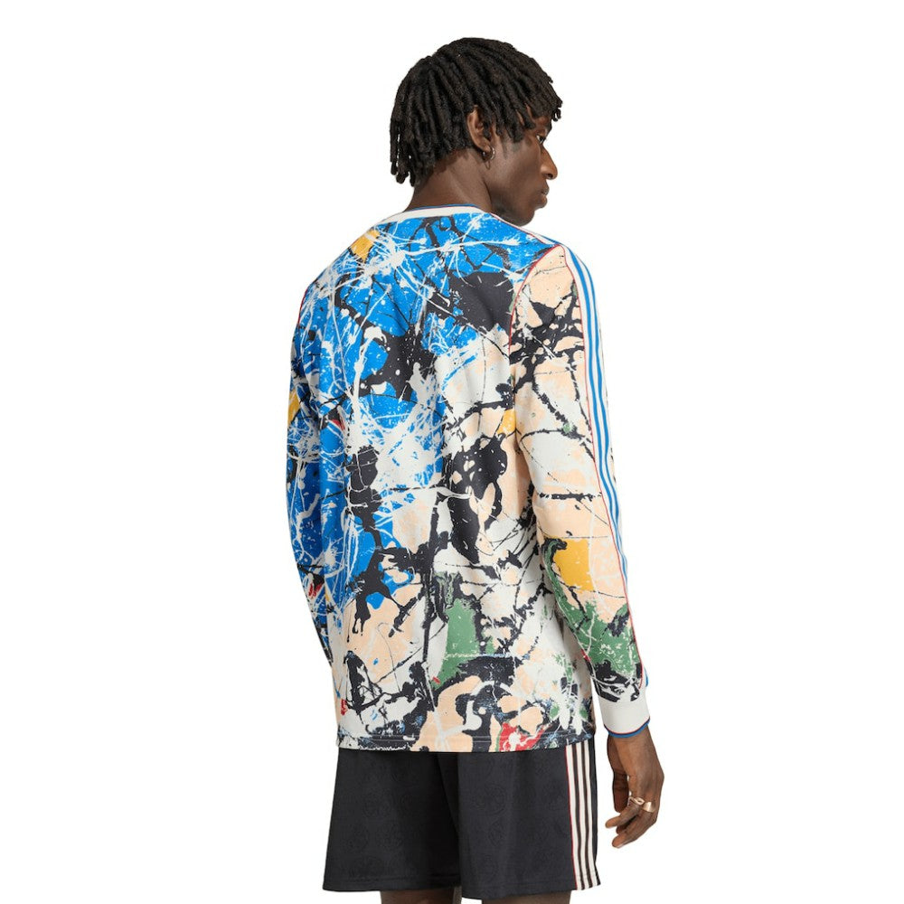 Manchester United X Stone Roses Long Sleeve Replica Jersey Blue - Adidas online