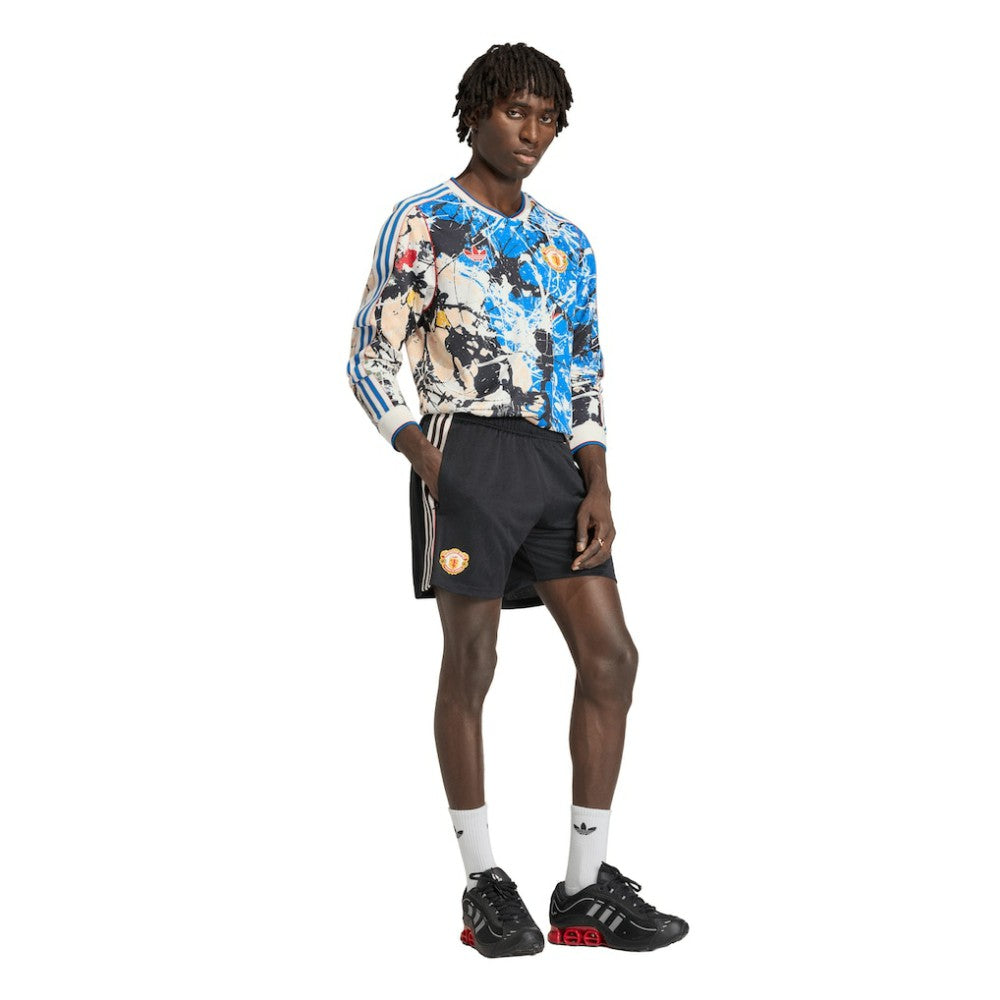 Manchester United X Stone Roses Long Sleeve Replica Jersey Blue - Adidas online