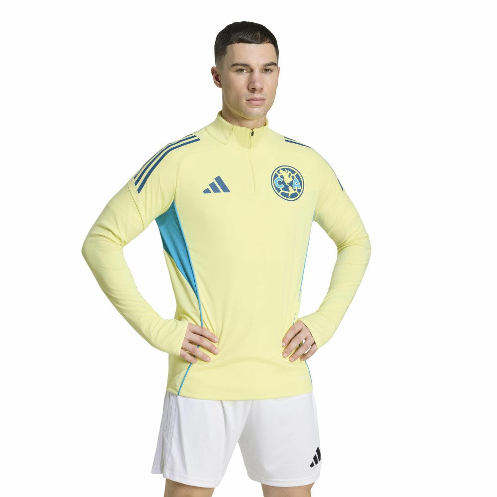Club America Tiro 2025/26 AEROREADY Raglan Full-Zip Training Top Yellow - Adidas for sale