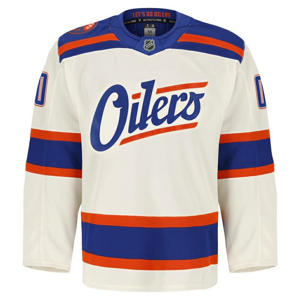 Edmonton Oilers Fanatics Alternate Authentic Pro Custom Jersey - Light Beige | US 203134976