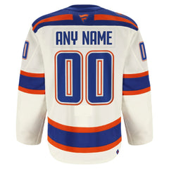 Edmonton Oilers Fanatics Alternate Authentic Pro Custom Jersey - Light Beige | US 203134976