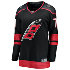 Taylor Hall Carolina Hurricanes Fanatics Women's Home Breakaway Player Jersey - Black | US 203135888
