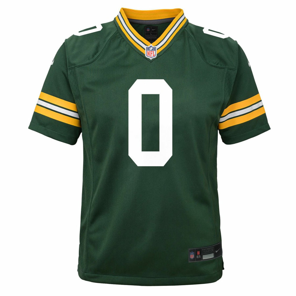 Matthew Golden Green Bay Packers Youth Team Game Jersey - Green Jerseys