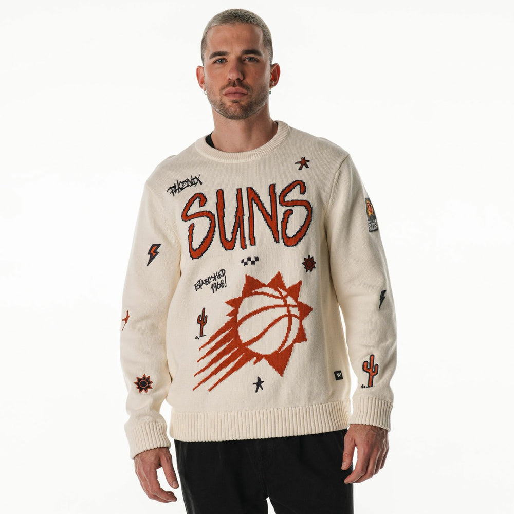 Phoenix Suns The Wild Collective Unisex 2025/26 City Edition Jacquard Sweater Cream outlet