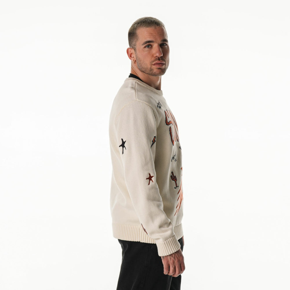 Phoenix Suns The Wild Collective Unisex 2025/26 City Edition Jacquard Sweater Cream outlet