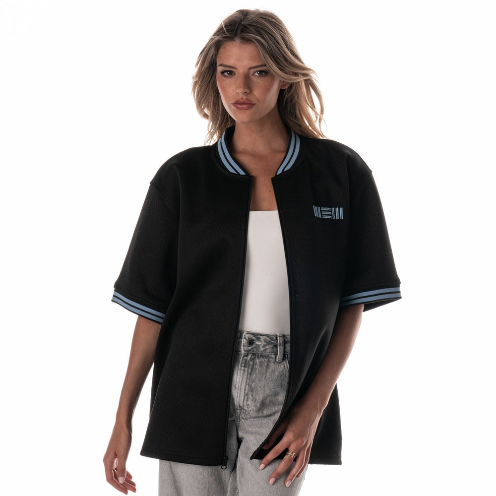 Memphis Grizzlies The Wild Collective Unisex Mesh Full-Zip T-Shirt Black