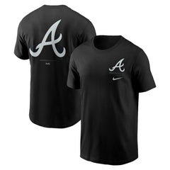 Atlanta Braves Nike  Bar Loading T-Shirt - Black T-shirts