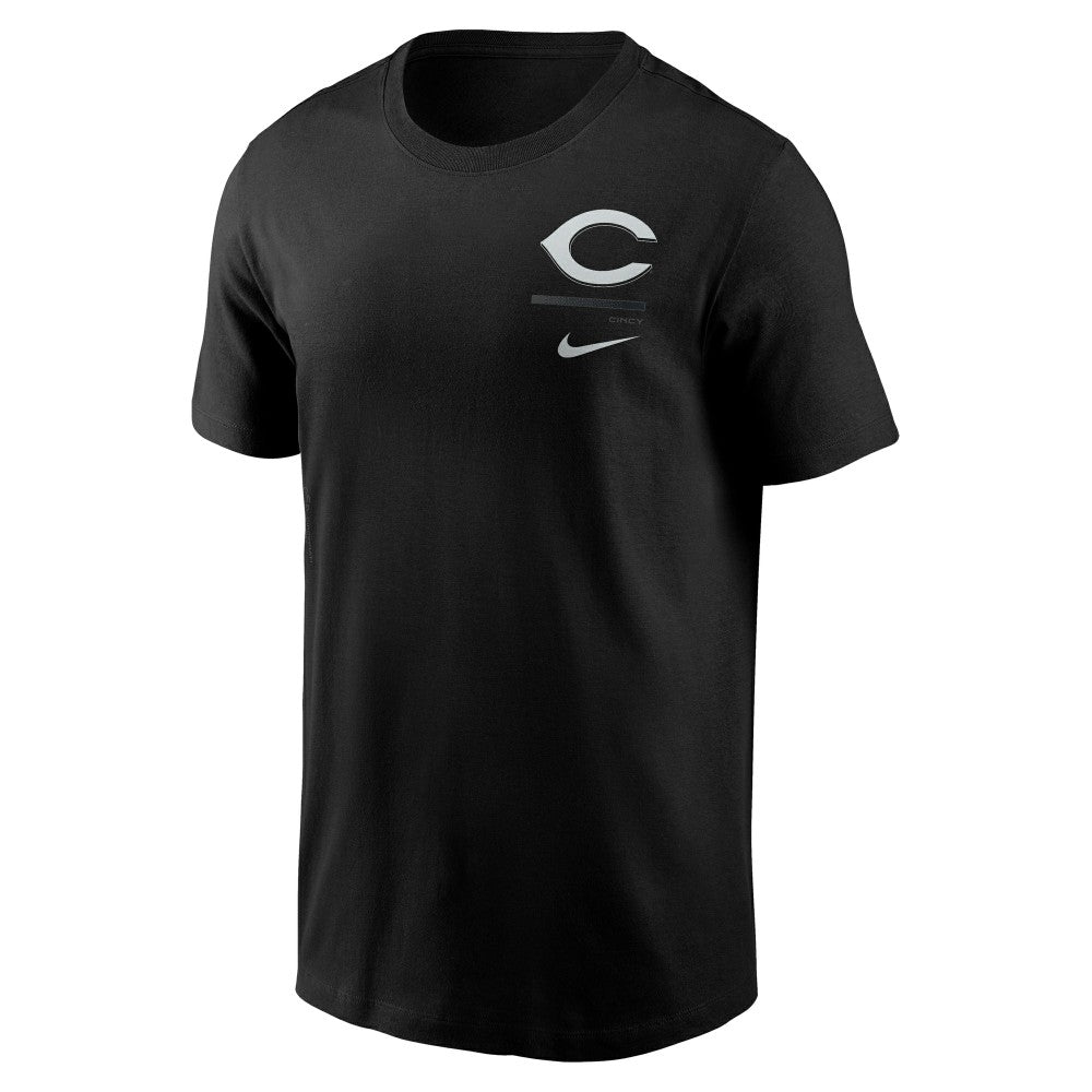 Cincinnati Reds Nike  Bar Loading T-Shirt - Black T-shirts