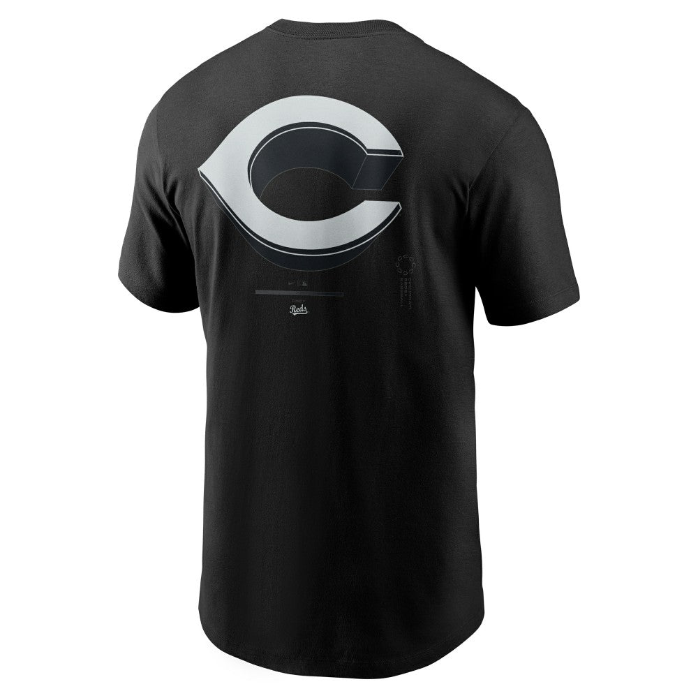 Cincinnati Reds Nike  Bar Loading T-Shirt - Black T-shirts