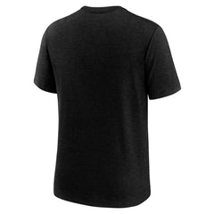 Atlanta Braves Nike Wordmark Tri-Blend T-Shirt - Heather Black T-shirts