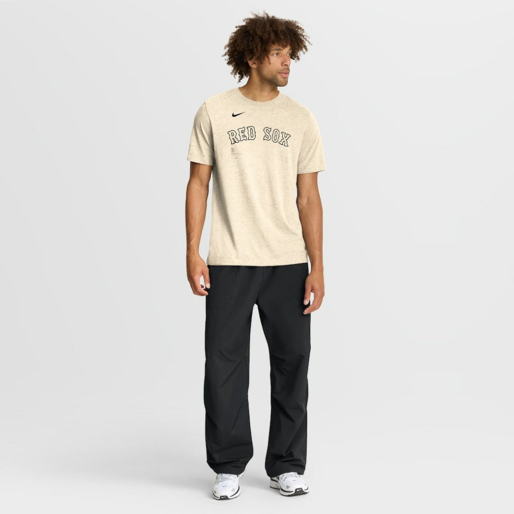 Boston Red Sox Nike Wordmark Tri-Blend T-Shirt - Natural T-shirts