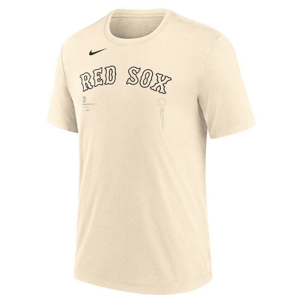 Boston Red Sox Nike Wordmark Tri-Blend T-Shirt - Natural T-shirts