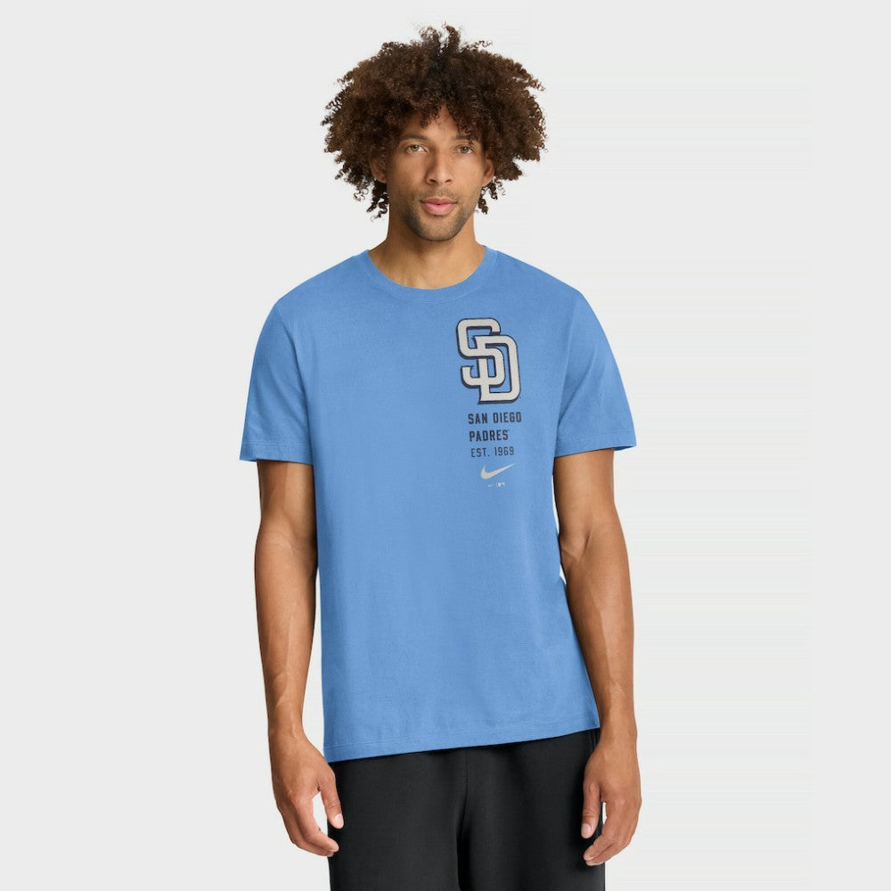 San Diego Padres Nike Record Shattered T-Shirt - Light Blue Hats