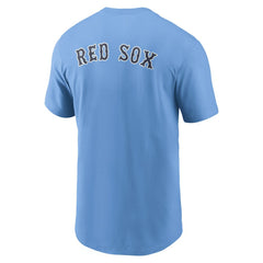 Boston Red Sox Nike Record Shattered T-Shirt - Light Blue Hats