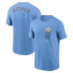 Houston Astros Nike Record Shattered T-Shirt - Light Blue Hats