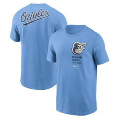 Baltimore Orioles Nike Record Shattered T-Shirt - Light Blue Hats