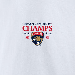 Florida Panthers Fanatics 2025 Stanley Cup Champions Jersey Roster T-Shirt - White | US 203140023