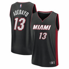 Bam Adebayo Miami Heat Youth Fast Break Replica Player Jersey Black Icon Edition - Fanatics