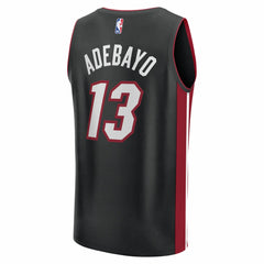 Bam Adebayo Miami Heat Youth Fast Break Replica Player Jersey Black Icon Edition - Fanatics