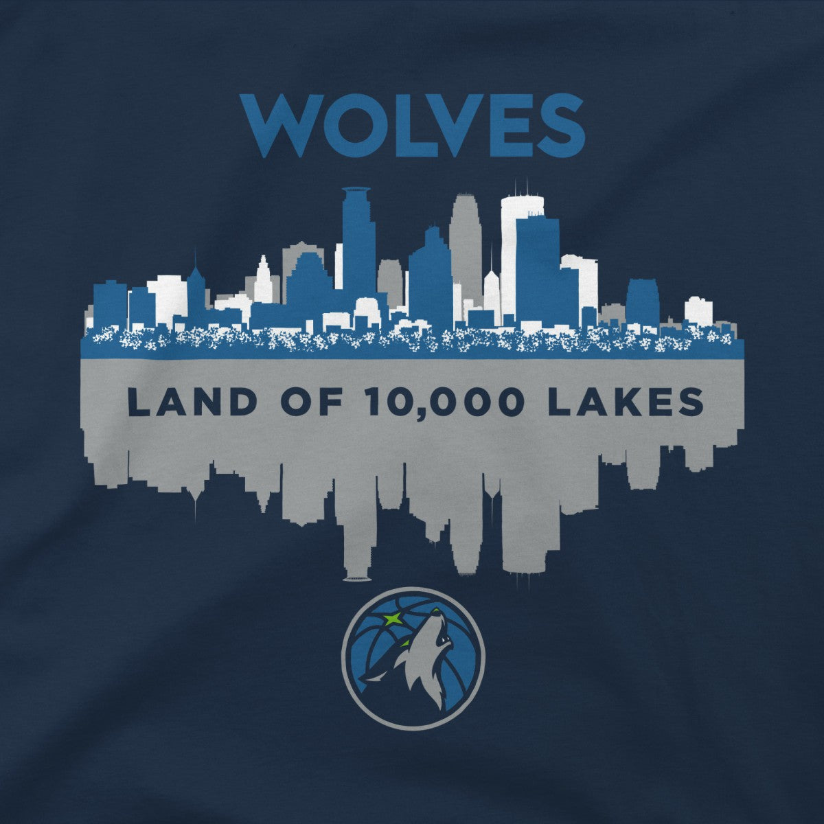 Minnesota Timberwolves Stadium Essentials Cities T-Shirt Navy