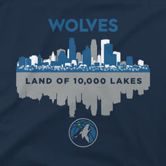 Minnesota Timberwolves Stadium Essentials Cities T-Shirt Navy