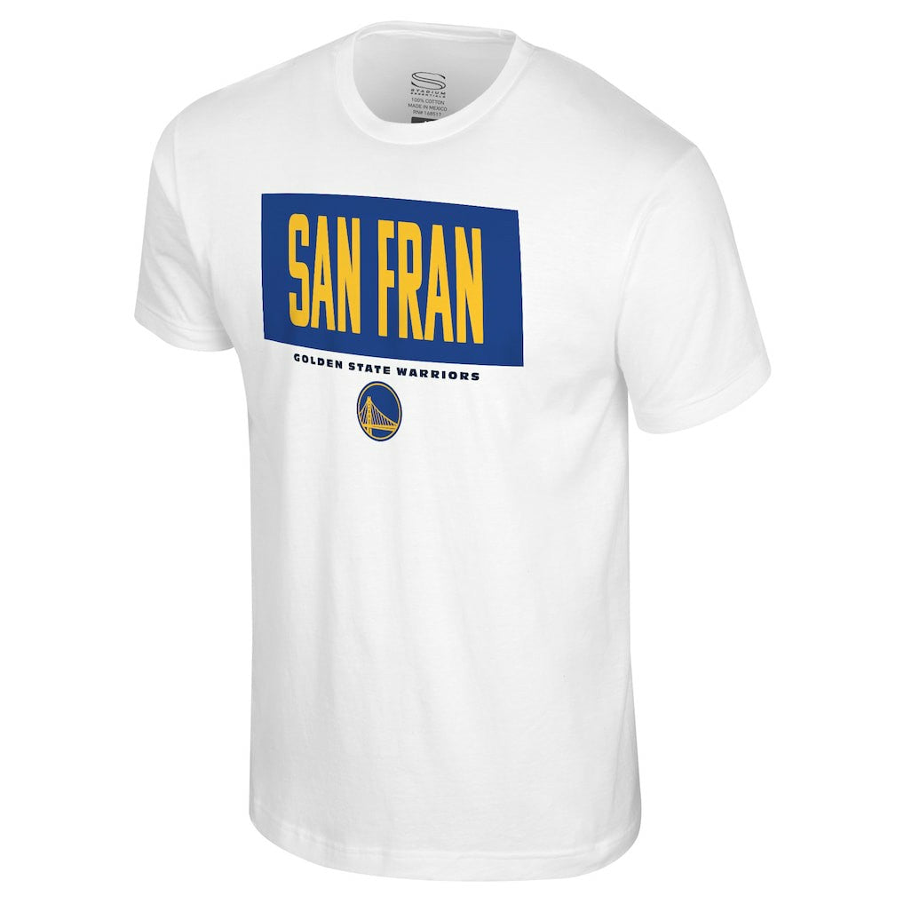 Golden State Warriors Stadium Essentials Crossbar T-Shirt White