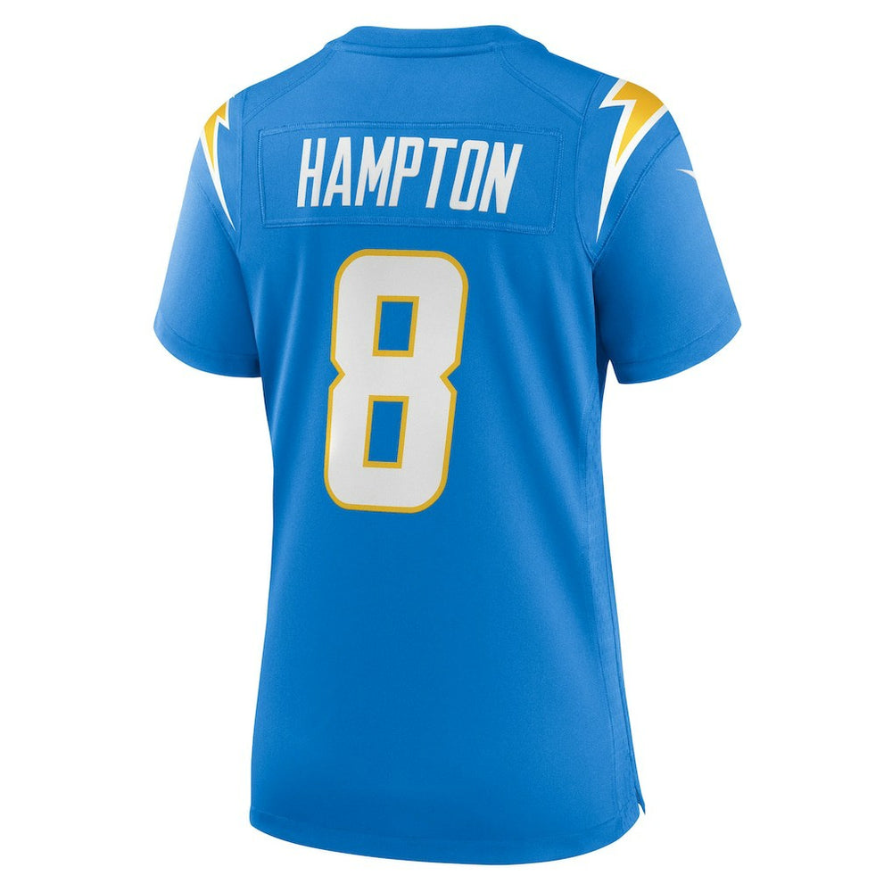 Omarion Hampton Los Angeles Chargers Women's Team Game Jersey - Powder Blue Jerseys